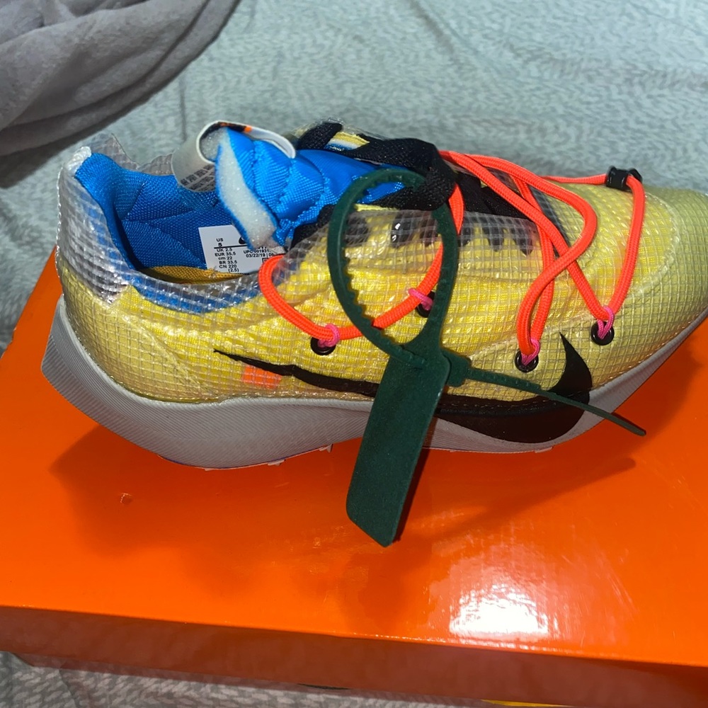 Yellow Off-White Waffle Racers NEVER WORN AUTHENTIC